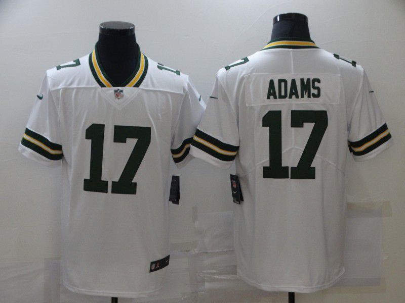 Men Green Bay Packers 17 Adams White Nike Limited Vapor Untouchable NFL Jerseys
